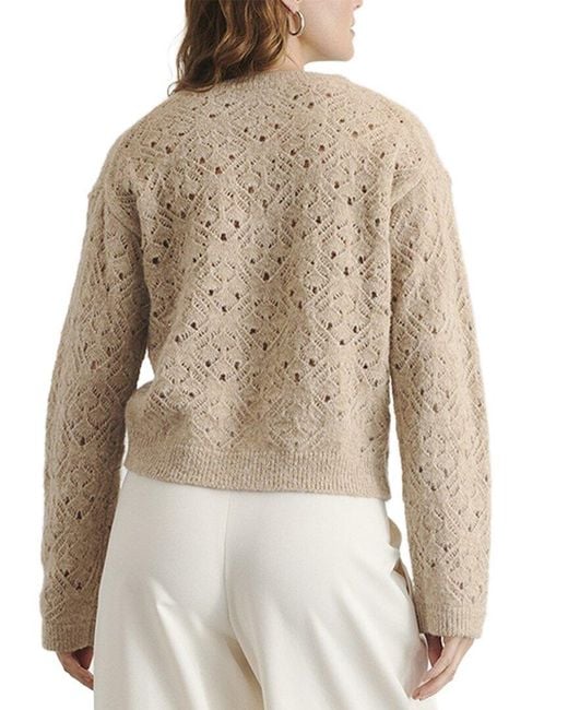 Tanya Taylor Natural Alda Alpaca & Wool-Blend Sweater