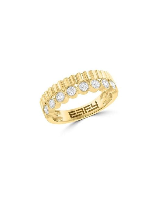 Effy Fine Jewelry Metallic 14K 0.51 Ct. Tw. Diamond Ring