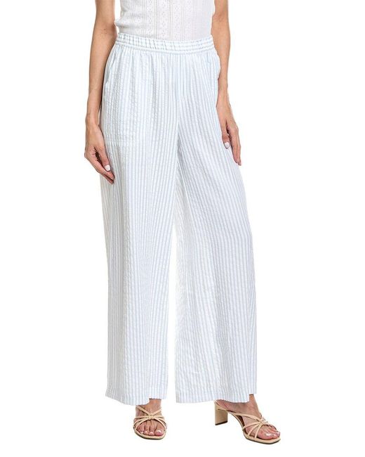 Splendid White Capri Palazzo Stripe Pant