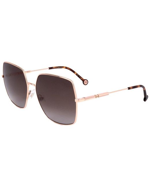 Carolina Herrera Brown 60Mm Sunglasses