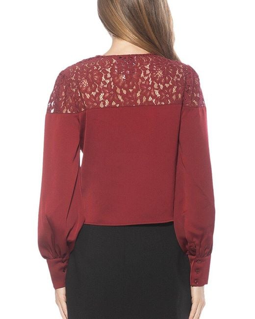 Alexia Admor Red Bryne Top