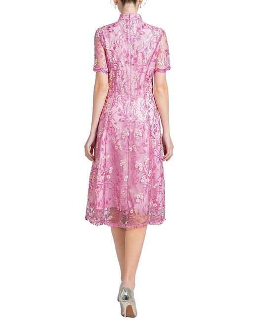 Lanelle Pink Midi Dress
