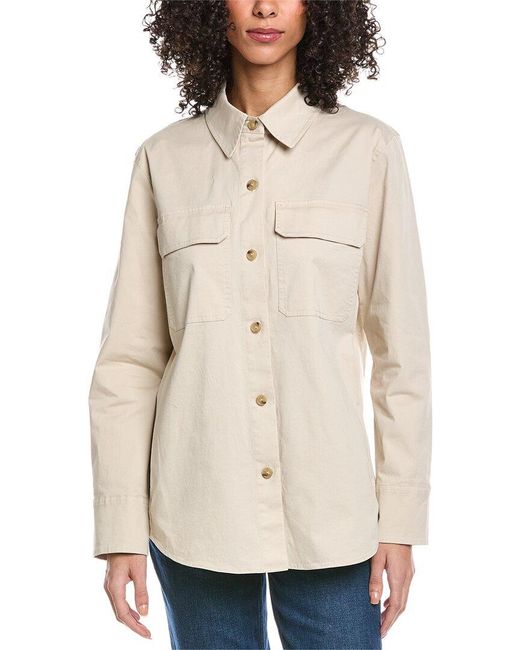 Vince Natural Washed Shirt Jacket