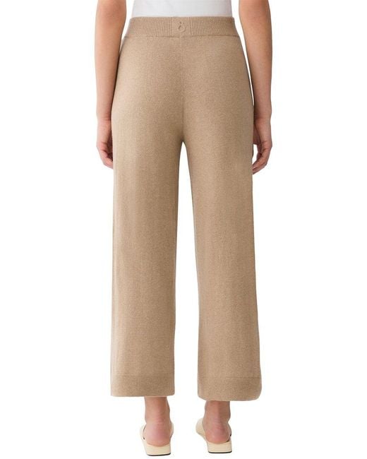 Lafayette 148 New York Natural Pull On Wide Leg Pant
