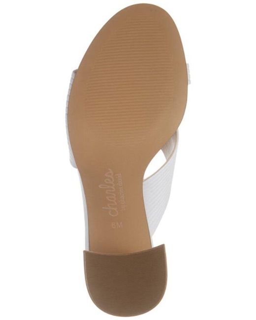 Charles David White Rhythmic Sandal