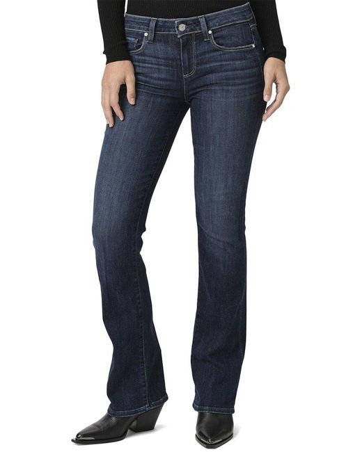 PAIGE Blue Manhattan Bootcut Shipwreck Jean