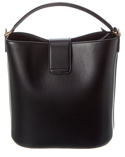 希少品◆入手困難【CELINE】スモール Louise Buck レザー black MEDIUM BUCKET LOUISE IN SMOOTH CALFSKIN - BLACK | CELINE