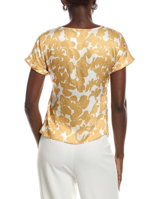 Gracia Metallic Back Tie Top