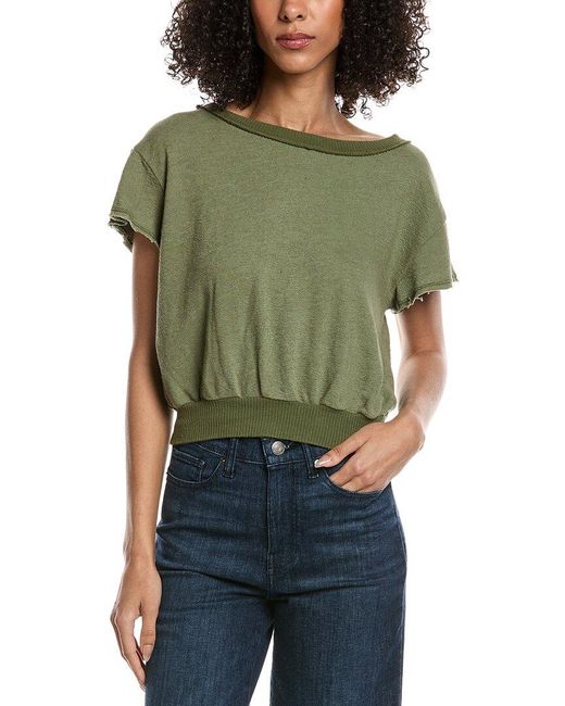 Project Social T Green Zaya Textured Crewneck T-Shirt
