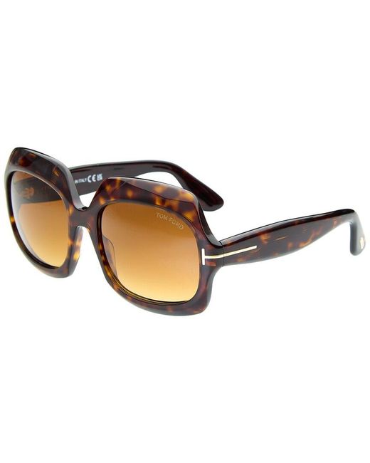 Tom Ford Brown Ren 60Mm Sunglasses