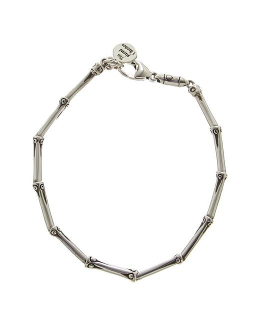 John Hardy Metallic Bamboo Link Bracelet