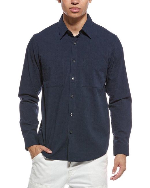 Theory Blue Irving Spring Shirt for men