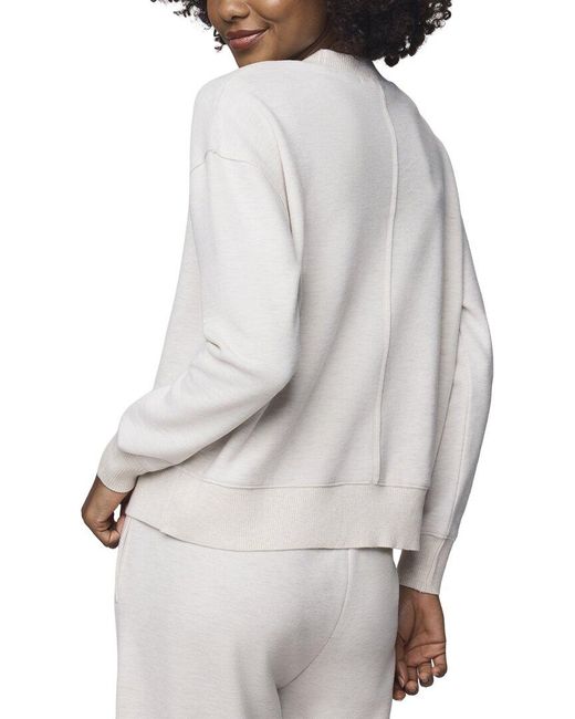 Splendid White Winslow Crewneck Pullover