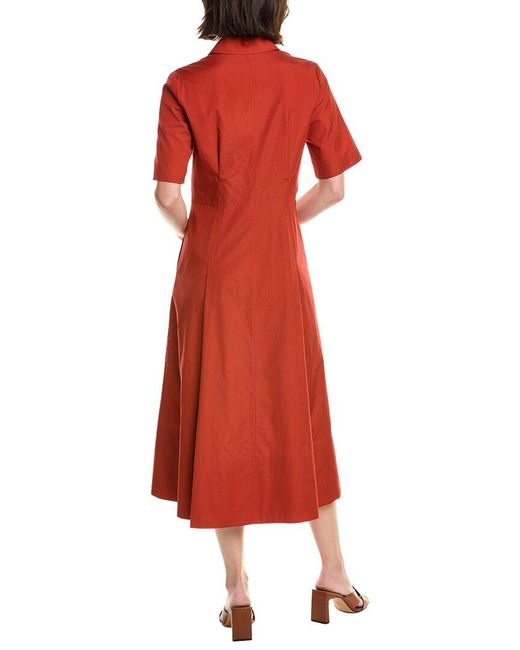 Vince Red Shirt Dress