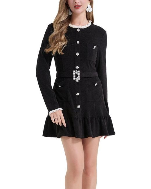 Kaimilan Black Mini Dress