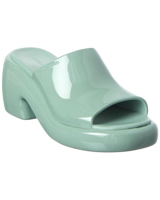 Ferragamo Green Deva Sandal
