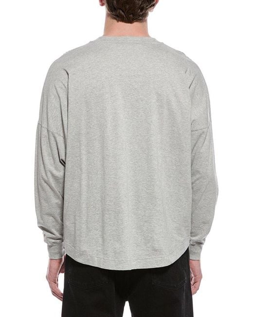 Palm Angels Gray Logo Shirt for men