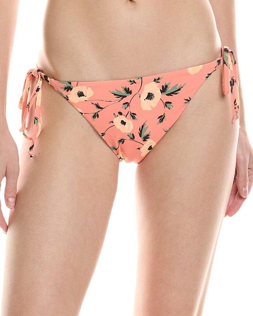 Volcom Pink Call Me Big Poppy Teeny Bikini Bottom