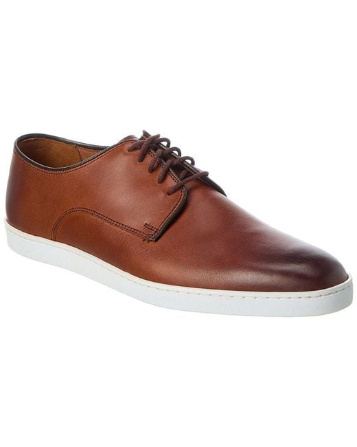 Allen Edmonds Brown Philip Leather Sneaker for men