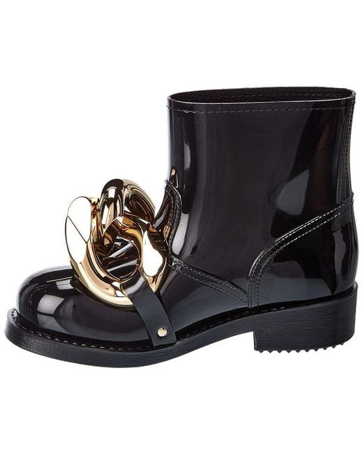 J.W. Anderson Black Chain Rubber Boot