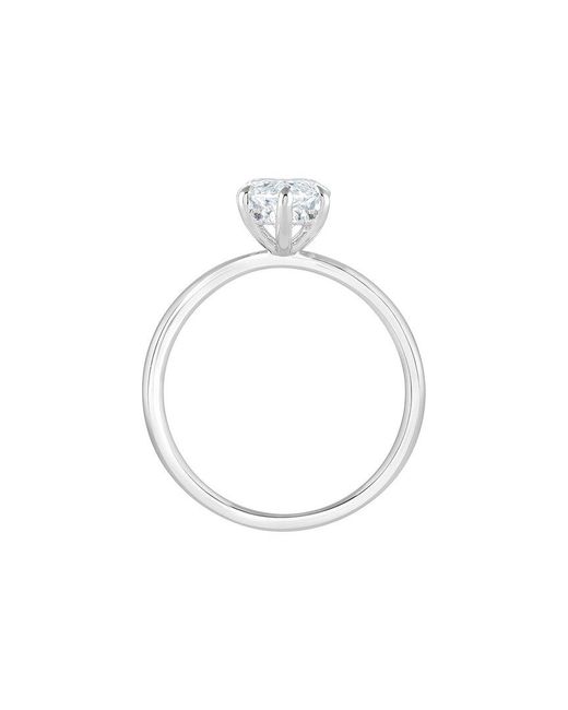 Lab Grown Diamonds White 14K 2.00 Ct. Tw. Lab-Grown Diamond Hidden Halo Engagement Ring