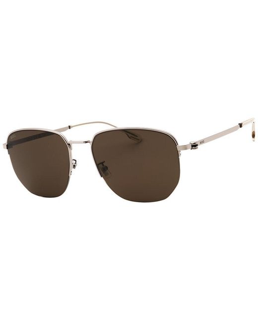 Boss Brown 57Mm Sunglasses for men