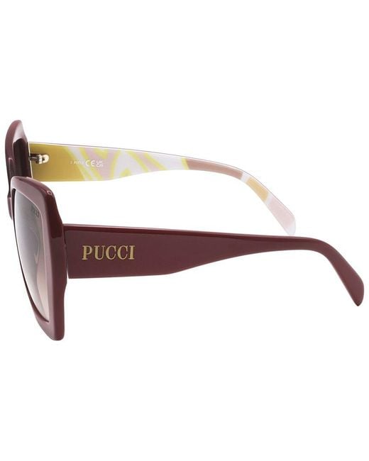 Emilio Pucci Brown 58Mm Sunglasses