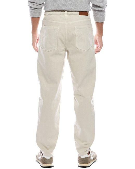Brunello Cucinelli Natural Relaxed Fit Jean for men