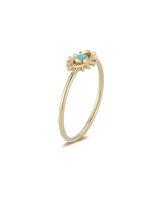 Ember Fine Jewelry White 14k Turquoise Eye Ring