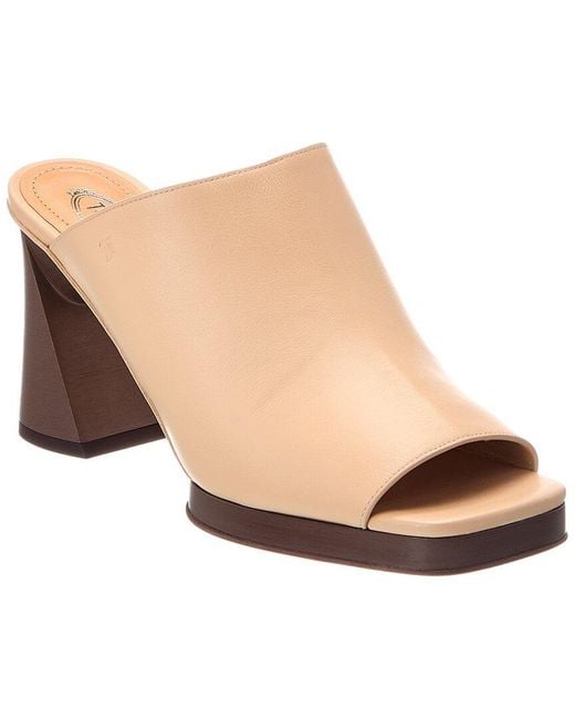Tod's Natural Leather Sandal