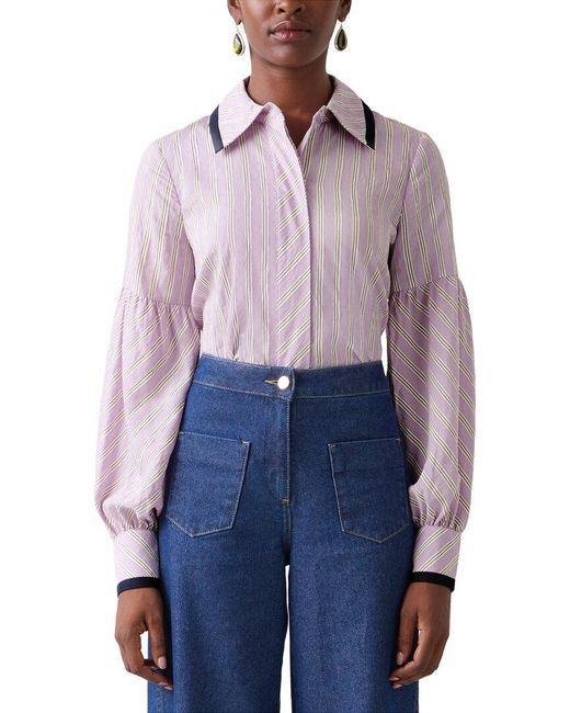 L.K.Bennett Blue Selma Top