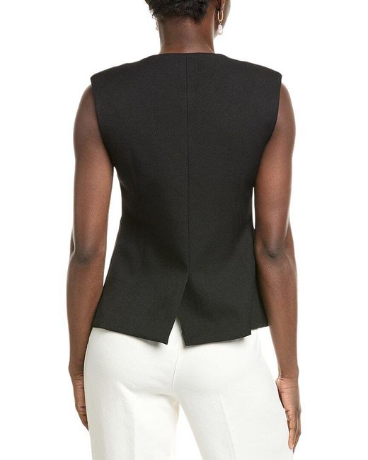 Gracia Black Button Detailed Vest