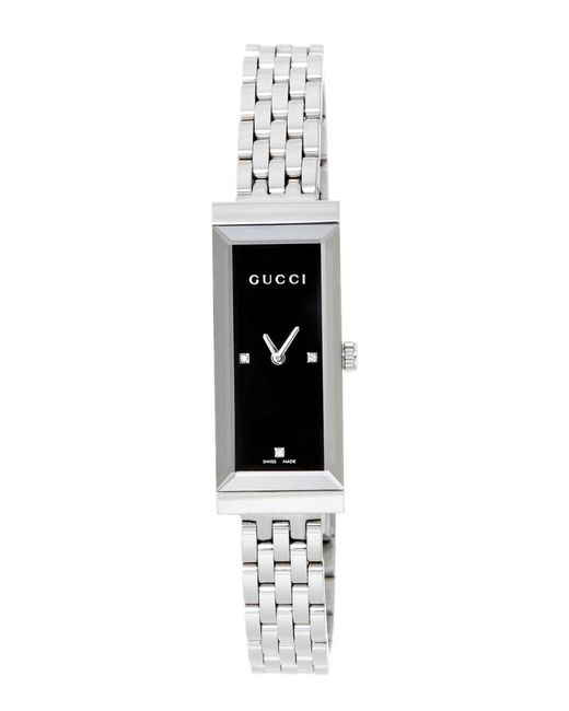 Gucci White G-frame Watch