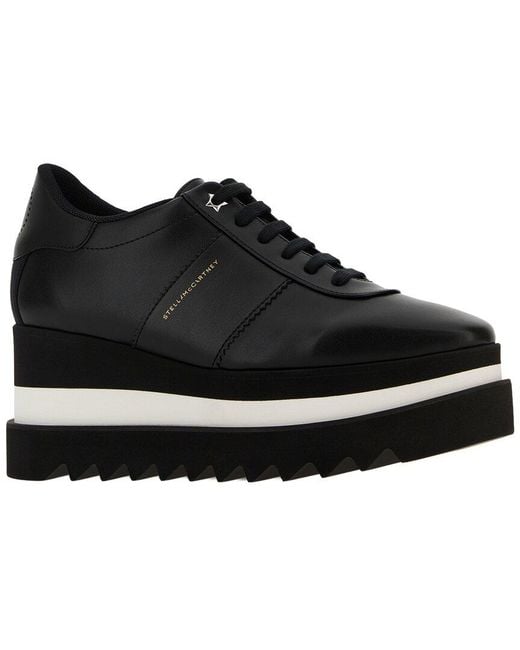 Stella McCartney Black Derby Elyse Alter Mat Sneaker