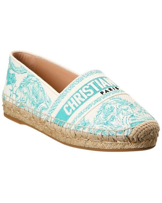 Dior Blue Granville Canvas Espadrille