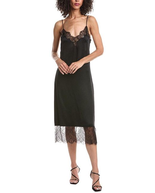 Valentino Black Lace-Trim Cami
