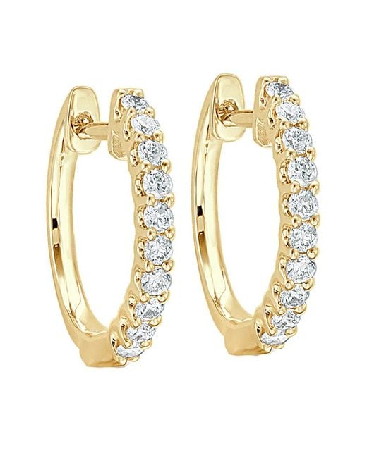 Sabrina Designs Metallic 18k 0.28 Ct. Tw. Diamond Hoops