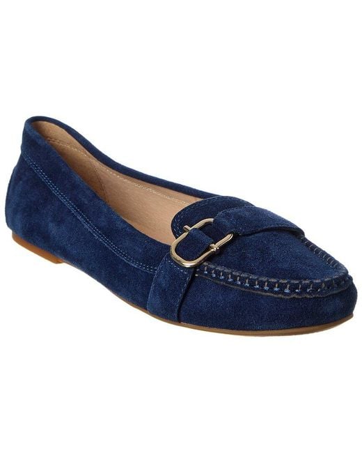 Jack Rogers Blue Hanover Suede Moccasin