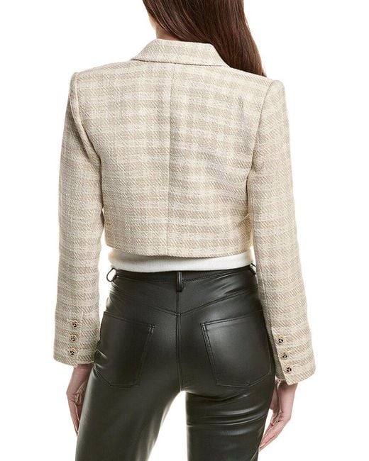 L'Agence Natural Maura Cropped Jacket