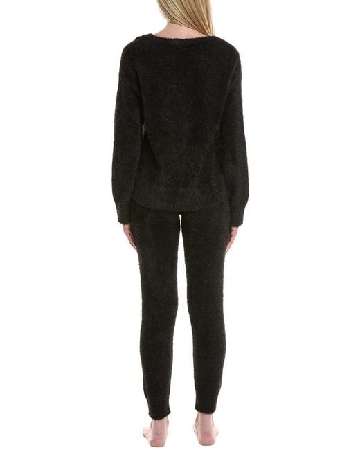 Pj Salvage Black 2Pc Cozy & Chic Pajama Set