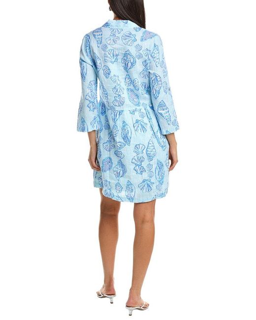 Lilly Pulitzer Blue Shaela Line Mini Dress