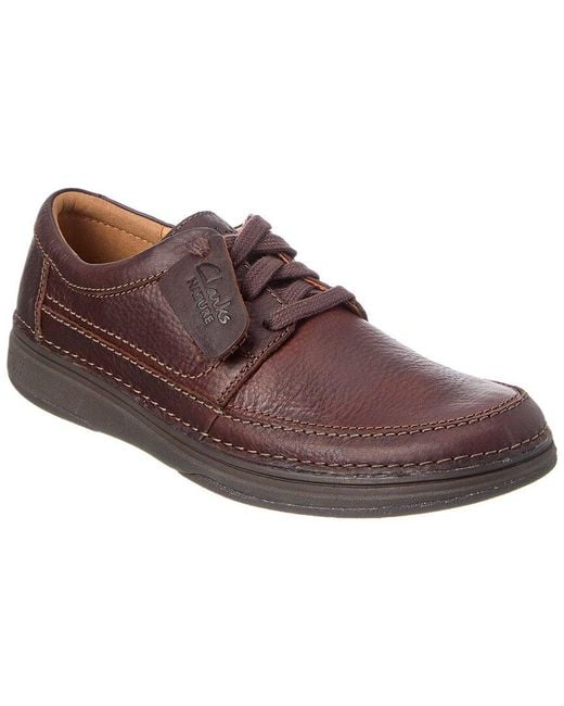 Clarks Brown Nature 5 Leather Sneaker for men