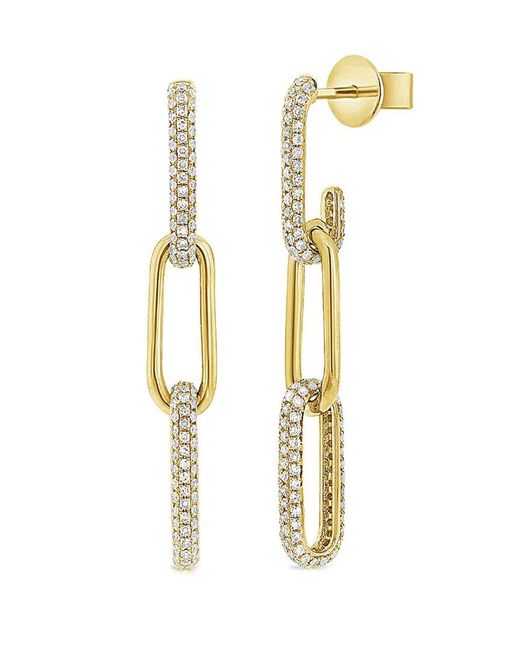 Sabrina Designs Metallic 14k 0.40 Ct. Tw. Diamond Link Earrings