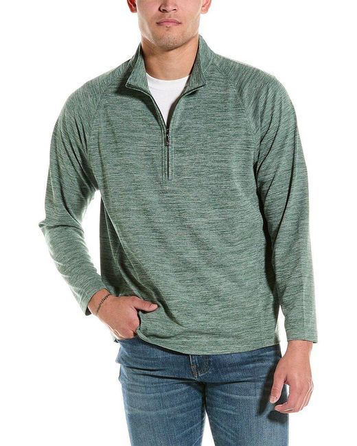 Tommy Bahama Green Play Action 1/2-zip Pullover for men