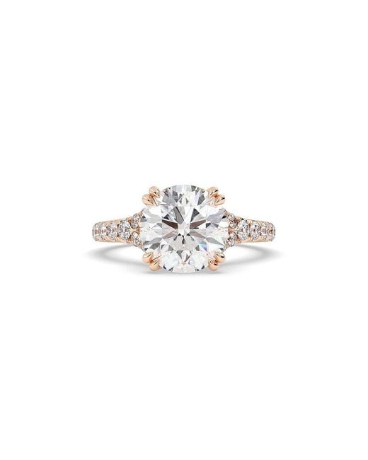 Lab Grown Diamonds White 14K Rose 3.50 Ct. Tw. Lab-Grown Diamond Ring
