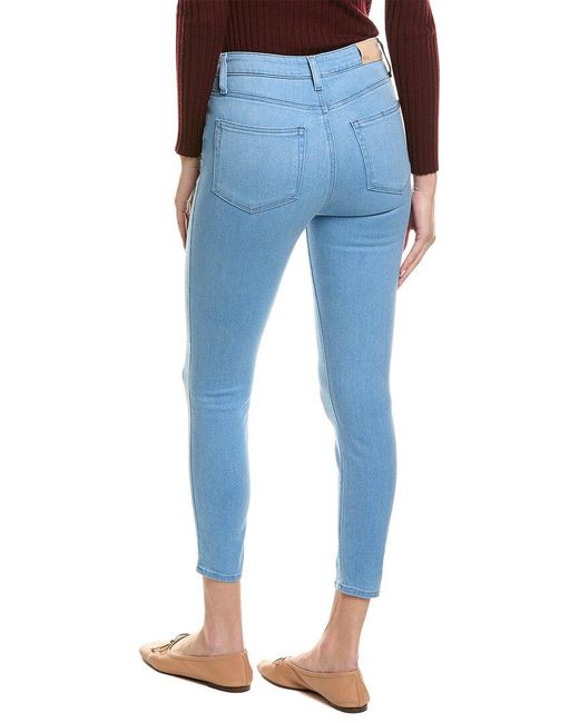 PAIGE Blue Margot Jiggy Skinny Crop Jean