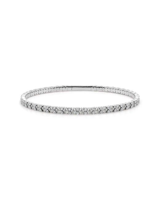 Sabrina Designs White 14K 1.00 Ct. Tw. Diamond Stackable Flexible Bangle Bracelet