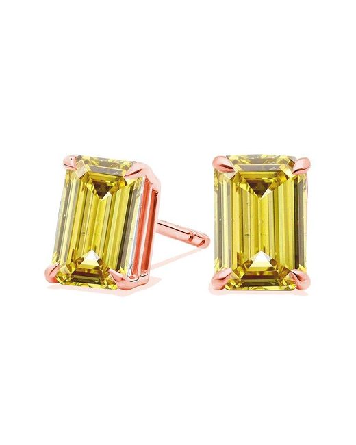 Amairah Yellow 14K Rose 1.00 Ct. Tw. Lab-Grown Diamond Stud Earrings