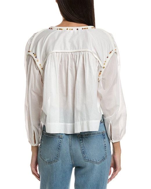 A.L.C. White Jodie Top