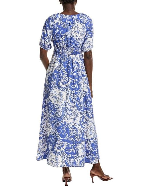 Ellen Tracy Blue Maxi Dress